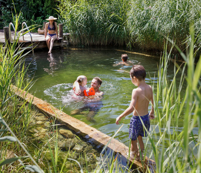 Hotel mit Naturbadeteich, Millstätter See