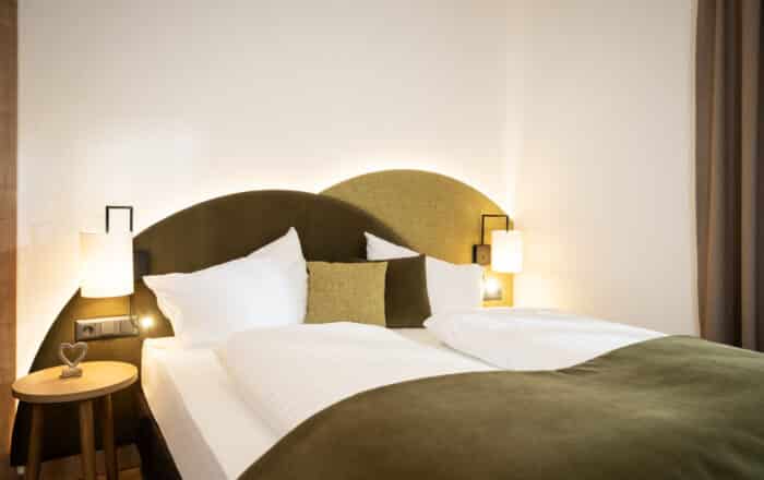 Doppelzimmer Wald oder Suite Seeglück
