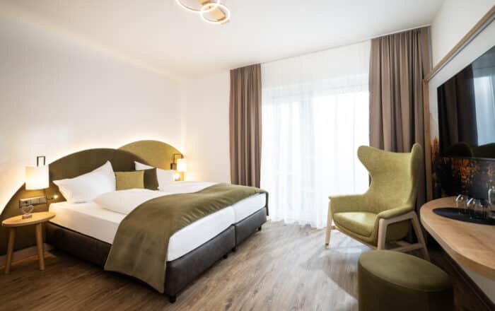 Doppelzimmer Wald oder Suite Seeglück